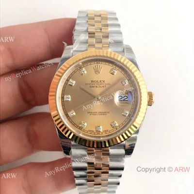 (EW) Swiss Replica Rolex 3235 Datejust II Two-Tone Diamond Men Watch